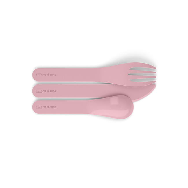 Monbento Pocket Color Sztućce Na Wynos W Etui Rose blush