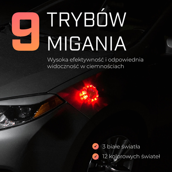 Extralink Smartlife | Sygnalizator Drogowy LED | Flara Drogowa, USB-C