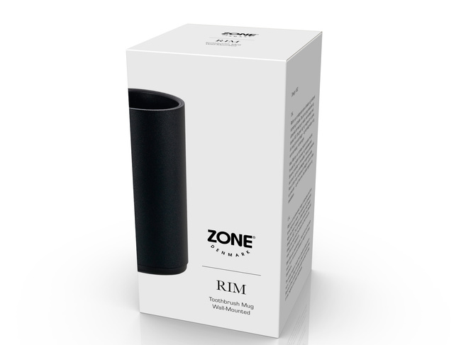 Kubek na szczoteczki ścienny Rim black 14650