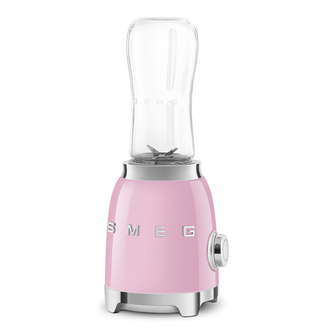 Smeg - Blender mini, pastelowy róż Pbf01pkeu 50's Style