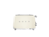 Smeg - Toster, Cztery Kromki, Kremowy 50's Style Tsf03Creu Kremowy.