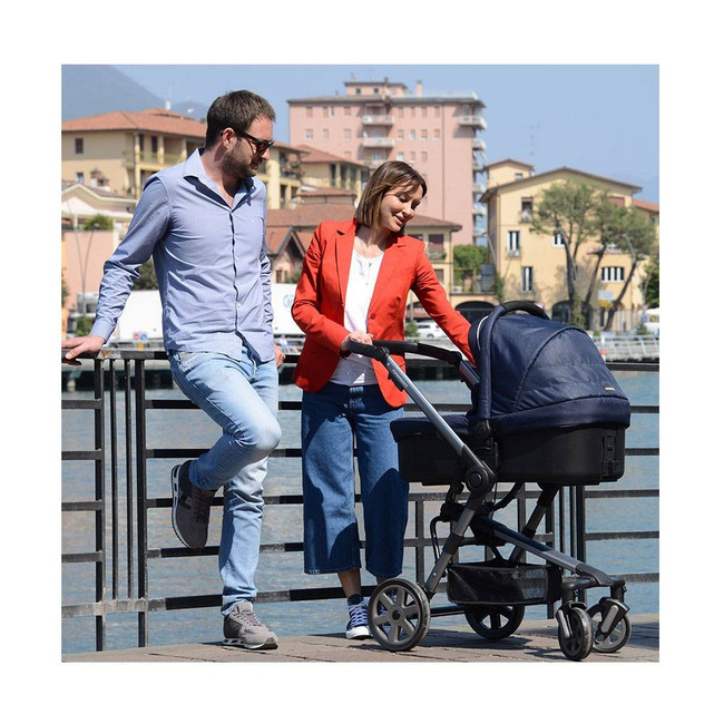 Wózek 3w1 Foppapedretti Supertres Navy – granatowy