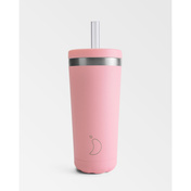 Termiczny kubek ze słomką Chillys | 500ml | Pastelowy róż Original - Chillys Bottles