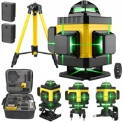 Extralink | Zestaw Poziomica Laserowa Krzyżowa Płaszczyznowa Laser 4D Ze Statywem |
