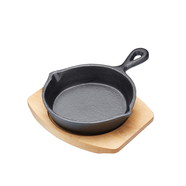 Patelnia Żeliwna Z Deską Do Serwowania 13,5 Cm - Artesà