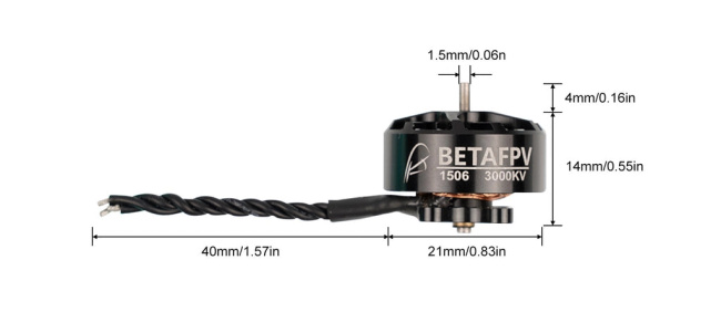 BetaFPV Silnik do drona 1506 3000KV 1 sztuka wysokiej jakości do modeli FPV