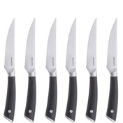 Auberge Zestaw 6 Noży Do Steków Z Ząbkowanym Ostrzem W Drewnianym Opakowaniu - Bugatti