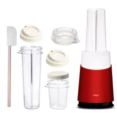 Blender personalny II Mason Jar Ready Red (zestaw 10 elementów) - Tribest