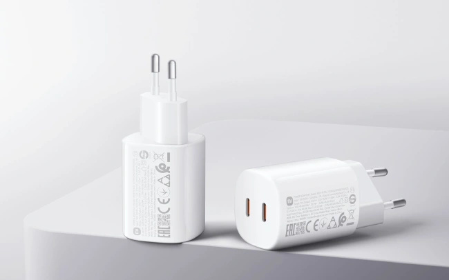 Ładowarka sieciowa Xiaomi 45W Nano Turbo Charging, 2 porty USB-C, GaN