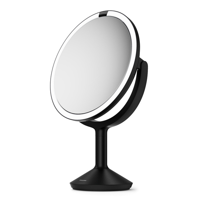 Lustro kosmetyczne Simplehuman Sensor Mirror Trio Max ST3067, 25 cm, matowa czerń