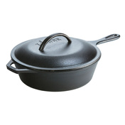 Patelnia Żeliwna Głęboka Z Pokrywką 26 Cm - Lodge