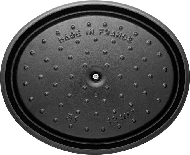Staub La Cocotte garnek żeliwny owalny 2.35 ltr, czarny