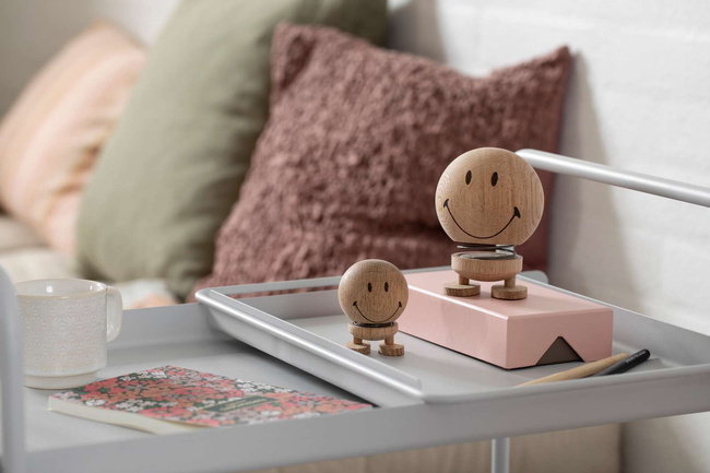 Figurka Hoptimist Smiley M Raw Oak z dębu FSC, 9,5 cm