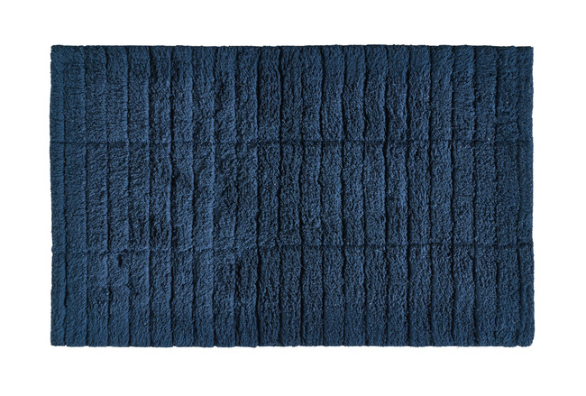 Dywanik Łazienkowy 50 x 80 cm Tiles Dark Blue 13541 - Zone Denmark