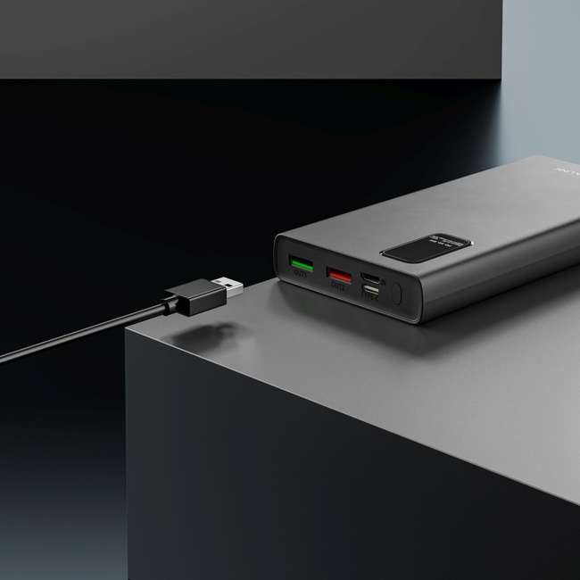 EXTRALINK Powerbank EPB-067B 10000mAh Czarny USB-C Fast Charging ładowarka mobilna