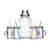Shaker szklany z czterema mini słoiczkami z uchwytem - Kitchen Craft