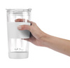 Kubek termiczny szklany ze słomką 600 ml biały Fuori - Vialli Design