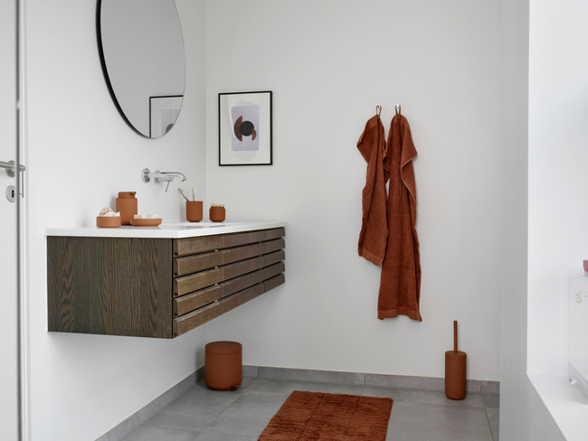 Kosz na śmieci Zone Denmark Ume 4 l z pedałem, Terracotta