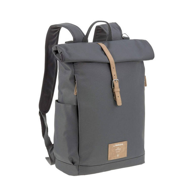 Green Label Plecak dla mam z akcesoriami Rolltop Backpack - Anthracite - Lassig