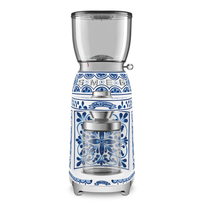Smeg - Elektryczny młynek do kawy CGF01DGBEU - Blu Mediterraneo
