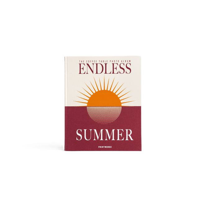Album na zdjęcia Printworks Endless Summer XL, bordowy, białe karty, 60 stron