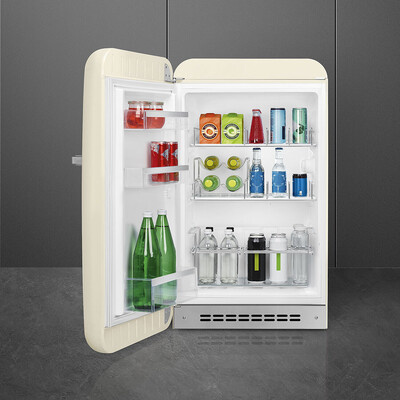 Smeg - Happybar FAB10HLCR6 50'S RETRO STYLE - kremowy