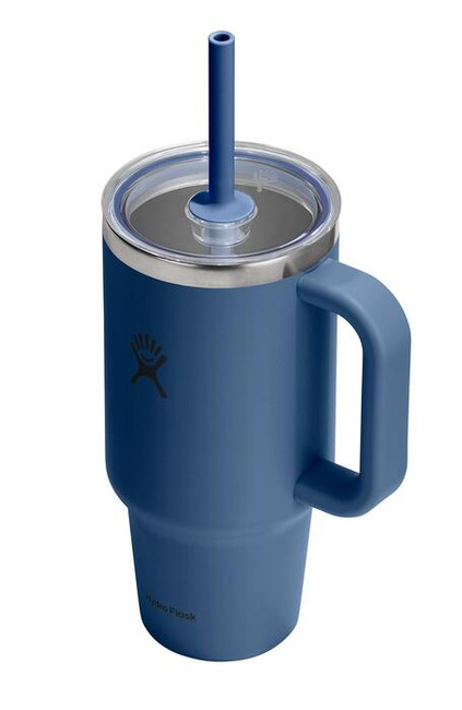 Kubek podróżny Hydro Flask 32 oz Travel Tumbler, Harbor Blue, ze słomką