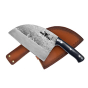 Samura Mad Bull Serb - Nóż kuchenny typu Serb, Ostrze 18 Cm, Rękojeść Mikarta Czarna