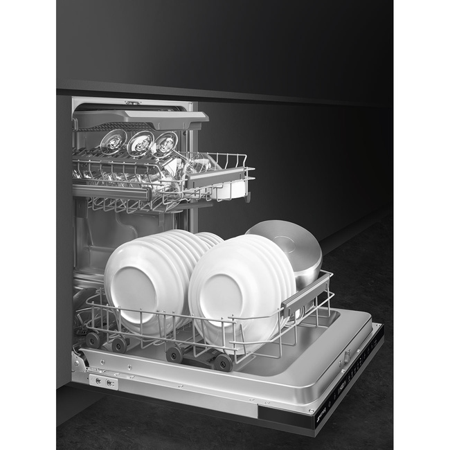 Smeg - Zmywarka do naczyń, 45 cm UNIVERSAL ST4533IN Czarny (panel sterowania)