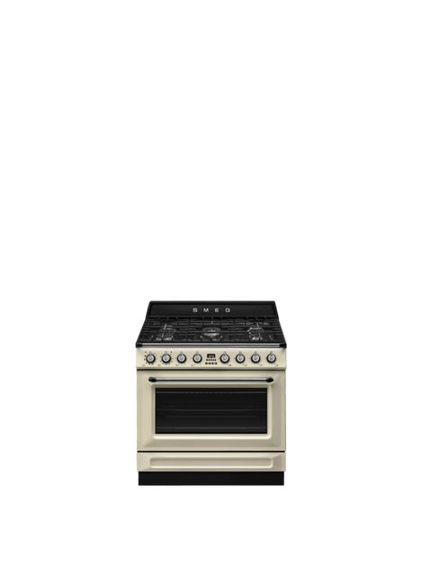 Smeg - Kuchnia wolnostojąca z płytą gazową Victoria Tr90Gpp Kremowy.