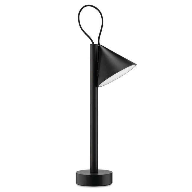 Lampa LED Alessi 28 cm Czarna