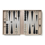 Backgammon Printworks Art of Backgammon Mirror, beżowy, lustrzana plansza