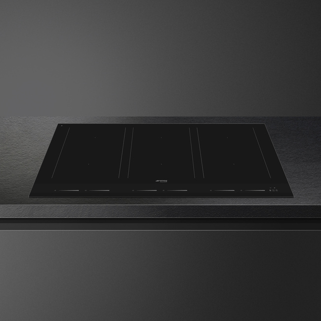 Smeg - Płyta indukcyjna, 90cm, Linea, Black linea Sim1964D czarne szkło.