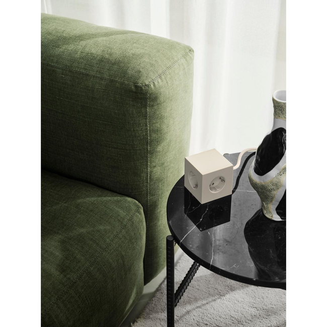 Listwa zasilająca Square 1 z podwójnym Usb-C 30 W i magnetyczną podstawą 1,8 m - beżowa - Avolt