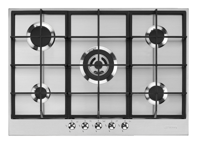 Smeg - Płyta kuchenna Classica Px375 Stal Nierdzewna (Chromowane Pokrętła)