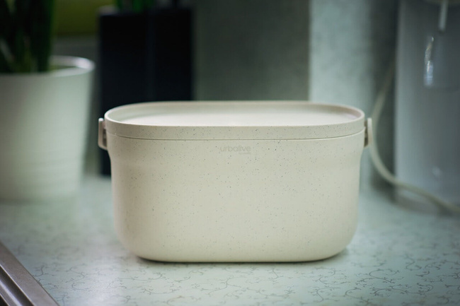 Plastia Pojemnik Na Bioodpady Z Ramką I Filtrem Kawowym 3.1 Ltr - Kremowy