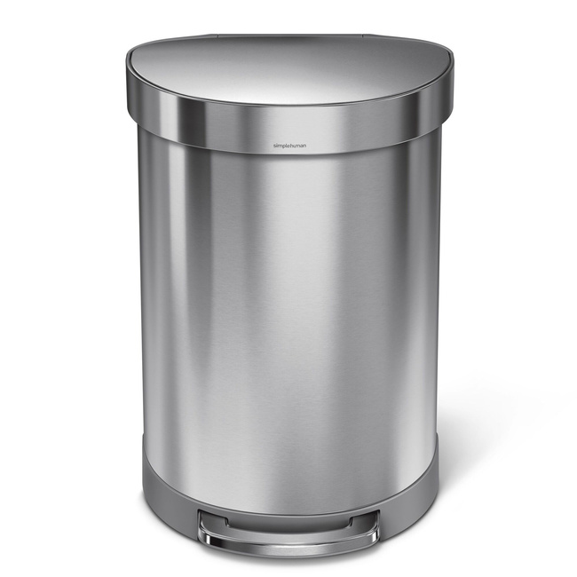 Kosz pedałowy półokrągły Simplehuman CW2029, 60 l, stal szczotkowana