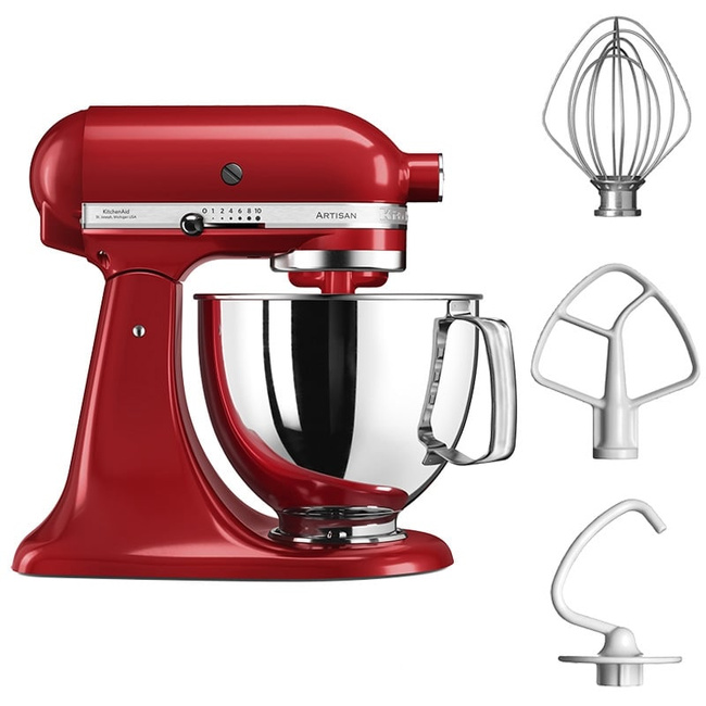 Mikser planetarny KitchenAid Artisan 5/125 5KSM125EER czerwony