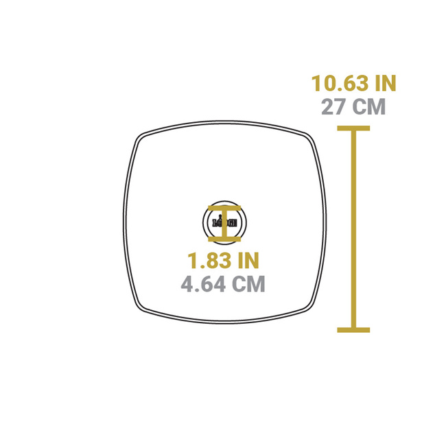 Pokrywa szklana na patelnie 26 cm - Lodge