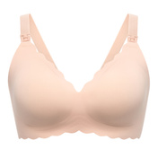 Biustonosz do karmienia Momcozy YN46 Seamless Support Floral, beżowy, rozmiar S