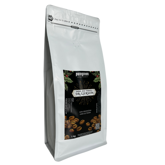 Kawa do terapii Gersona, ekologiczna, mielona, 1 kg