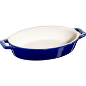Owalny półmisek ceramiczny 400 ml, niebieski - Staub