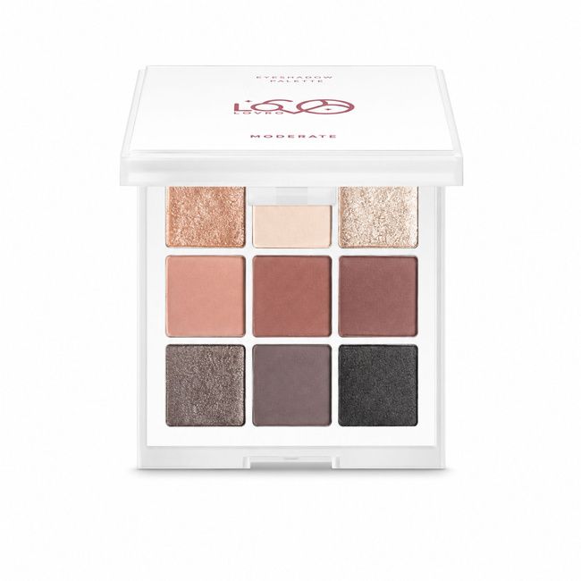 Paleta cieni do powiek Lovro Moderate Eyeshadow Palette, 9 odcieni, 8 g