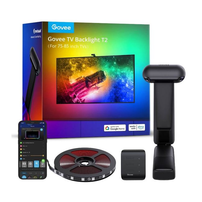 Govee H605c Envisual Tv Backlight T2 - Taśma Led - Podświetlenie Dla Tv 55-65 Cali, Rgbic, Wi-Fi+Bluetooth