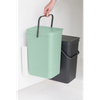 Kosz szafkowy Sort&Go 2x16l Jade Green/ Grey - Brabantia