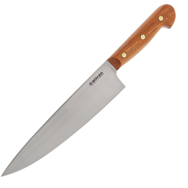 Nóż szefa kuchni Boker Cottage-Craft 22 cm, stal węglowa C75, drewno śliwy