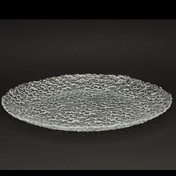 Talerz do ciasta 32 cm Gocce szkło przezroczyste Gocce Luigi Bormioli