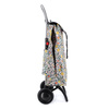 Wózek na zakupy Rolser I-Max William Morris 2L Pomegranate, 2 koła, torba 43 l