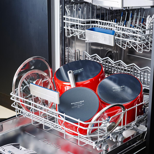 Rondel emaliowany KitchenAid 2 l, czerwony