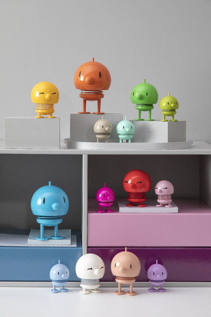 Figurka Hoptimist Bumble S Light blue dekoracja biurko prezent Abs sprężyna